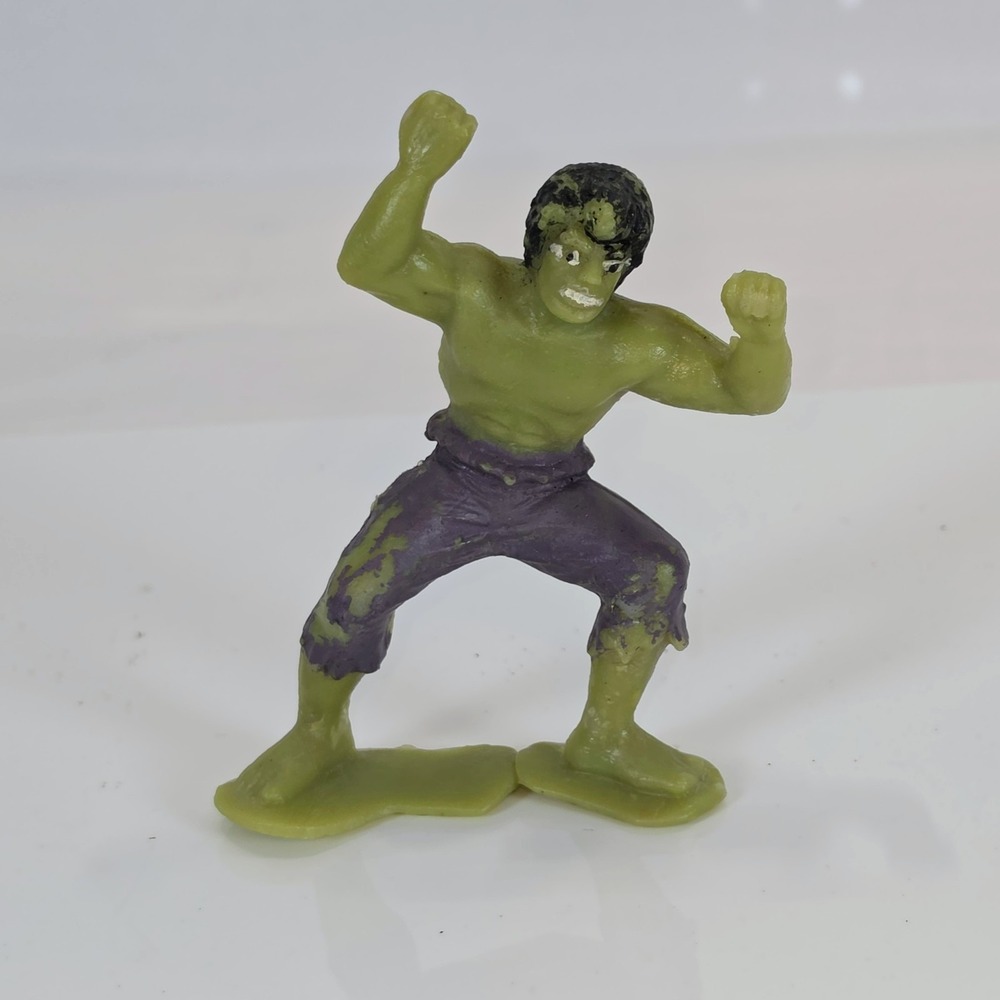 Vintage 1979 MCG Corgi 264 Incredible Hulk Mini PVC Figure 2.5" Truck Toy